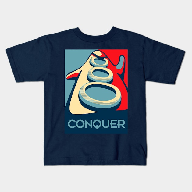 Conquer Kids T-Shirt by RetroFreak